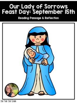 Preview of Saint Reading Passage & Reflection - Our Lady of Sorrows
