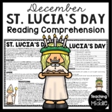 Saint ( St.) Lucia's Reading Comprehension Worksheet Swede