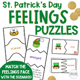 Saint St. Patrick's Day Naming Feelings Matching Emotions 