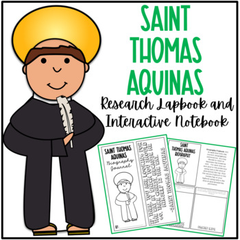 Preview of Saint Thomas Aquinas Research Lapbook | Biography Project