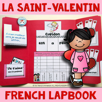 Preview of FRENCH Valentine's Day Lapbook | La Saint-Valentin
