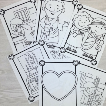 Saint Valentine Coloring Pages for Catholic Kids by The Kennedy Adventures