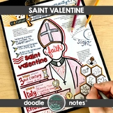 Saint Valentine Doodle Notes | Visual Interactive Notes Ab