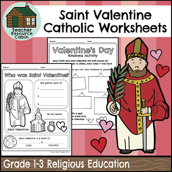 Preview of Saint Valentine's Day Catholic Activities (Grade 1-3 Religious Education)