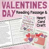 Saint Valentine's Day Reading Passage and Envelope Heart C