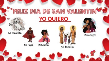Preview of Saint Valentine speaking, Black History, basic numbers, and the clock in Spanish
