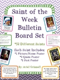 Catholic "Saint of the Week" Bulletin Board Set