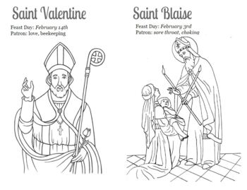 Saints Coloring Book by Ms Campbells Creations | TPT