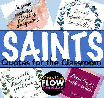 Preview of Saints Quote Posters