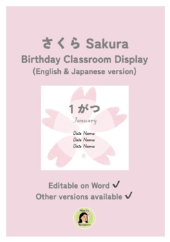 Preview of Sakura Birthday Display ENG and JAP