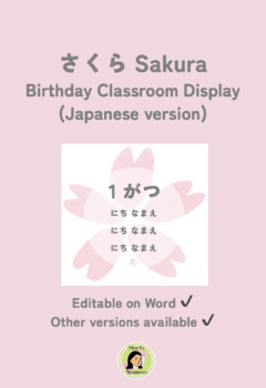 Preview of Sakura Birthday Display Japanese only