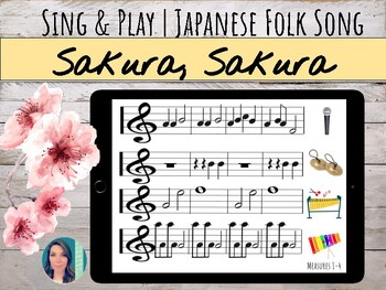 Preview of "Sakura, Sakura" Orff Unit  - Japanese Folk Song | Music & Culture