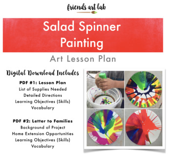 Preview of Salad Spinner Paintings (Process Art, Force & Motion, Physics, Color Mixing)