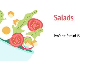 Preview of Salads Unit: Slides for 5 Lessons, 5 Labs (12 Recipes)