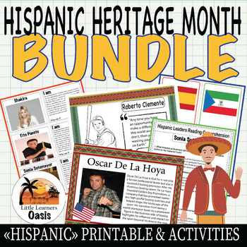 Preview of Sale 50% OFF Hispanic Heritage Month BUNDLE - Influential Leaders