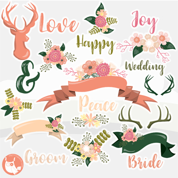 flower bride clipart