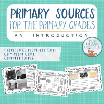 Preview of Primary Sources - An Introduction for the Primary Grades