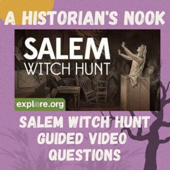 Preview of Salem Witch Hunt: Guided Video Questions