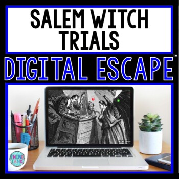 Preview of Salem Witch Trials DIGITAL ESCAPE ROOM for Google Drive® | Distance Learning