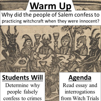 Preview of Salem Witch Trials - False Confessions