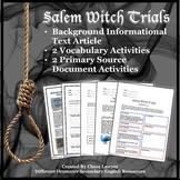 Salem Witch Trials Informational Text Unit