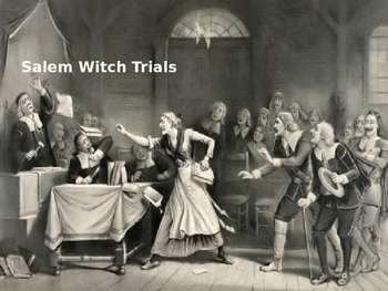 Preview of Salem Witch Trials - Power Point - complete history facts information pictures