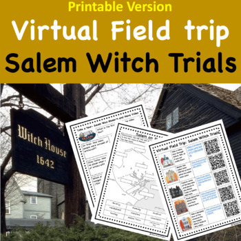 Preview of Salem Witch Trials Virtual Field Trip Webquest for Middle and High School