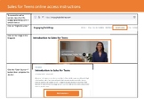 Sales Fundamentals for Teens, great for distance learning