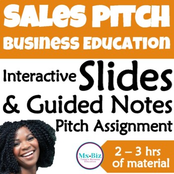 Preview of Sales Pitch Class Slides & Assignment | Teacher Notes (Side Hustle Intro)