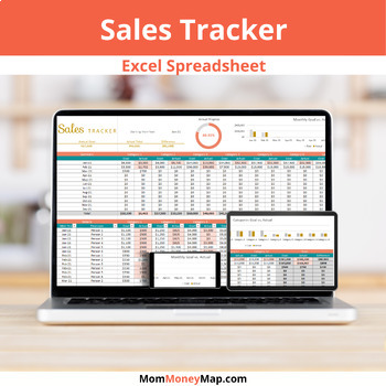 Preview of Sales Tracker Excel Spredasheet