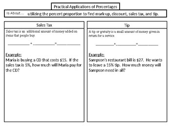 Preview of Sales Tax, Tip, Discount, and Mark-Up Notes SOL 8.4