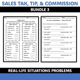 Sales Tax, Tip, and Commission Practice  Bundle 3