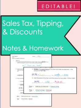 Preview of Sales Tax, Tipping, & Discounts