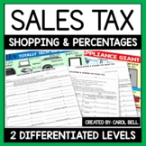 Sales Tax Worksheets 2 Differentiated Levels