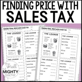 Sales Tax Worksheets