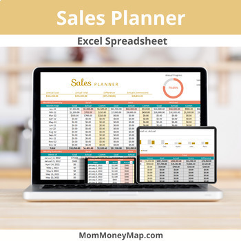 Preview of Sales Planner Excel Spreadsheet
