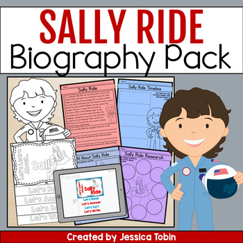 Preview of Sally Ride Biography Pack - Women's History Month Biography Project
