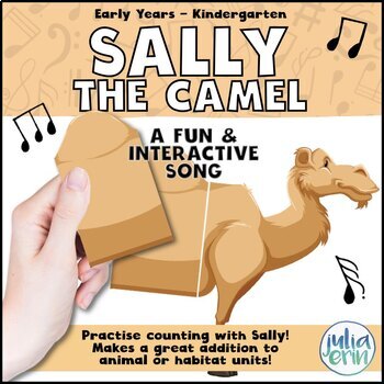 Preview of Sally the Camel Song  (Songs, Circle Time, Puppets, Counting & Social Skills)