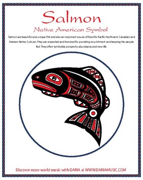 F057 Pewter First People Native American Salmon art Lapel Pin or Fridge Magnet 