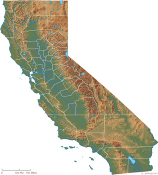 Preview of Salt Dough California Regions Map for Distance Learning