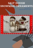 Salt Dough Snowman Ornaments