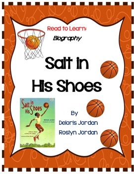 Preview of Salt In His Shoes - A Complete Book Response Journal