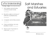 Salt Marshes and Estuaries Mini Book with a Check for Unde