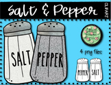 Salt and Pepper Shaker Clip Art Set
