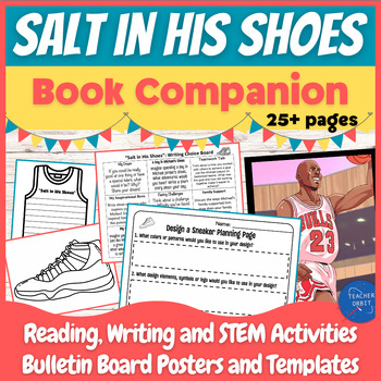 Preview of Salt in His Shoes Activities | Michael Jordan | March Basketball | Reading STEM