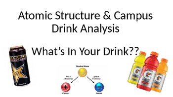 Preview of Salts & Sugars Drink Analysis: Bohr/Lewis dot and Health Impact Display Rubric