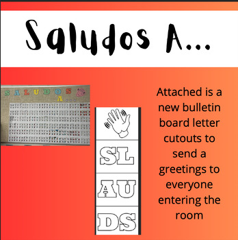 Preview of Saludos Greetings Letters