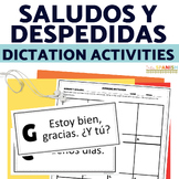 Saludos Spanish Worksheets Greetings Vocabulary Running Di