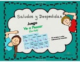 Saludos y Despedidas, Juego Ve a Pescar, en español.  Span