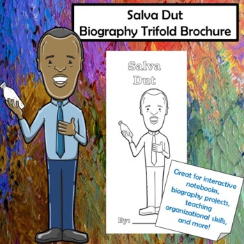 Preview of Salva Dut Biography Trifold Graphic Organizer